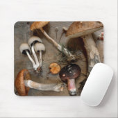 Tapis De Souris Champignons d'amour des champignons (Avec souris)