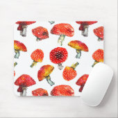 Tapis De Souris Champignons d'aquarelle motif de chute (Avec souris)