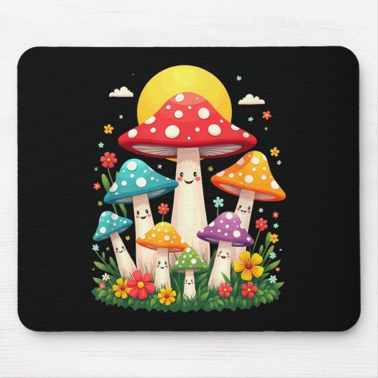 Tapis De Souris Champignons de champignons de champignons de Paris (Devant)