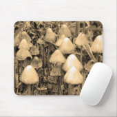 Tapis De Souris Champignons en Sepia (Avec souris)