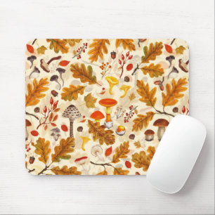 Tapis De Souris Champignons forestiers et flore d'automne à la crè