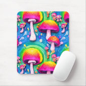 Tapis De Souris Champignons mignons colorés Motif sans joint (Avec souris)