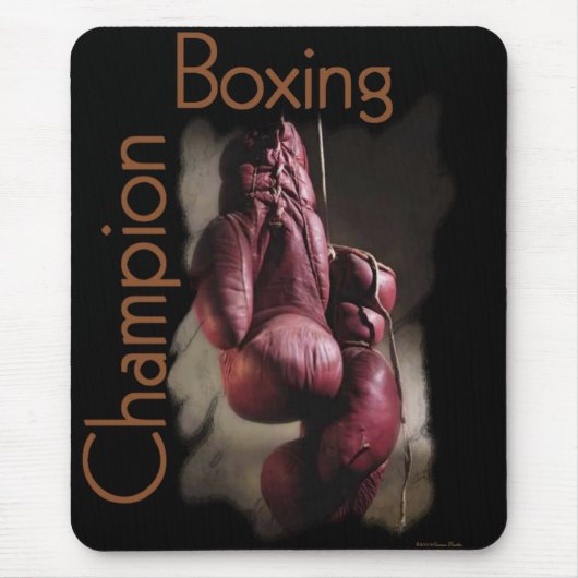 Tapis De Souris Champion de boxe Mousepad (Devant)