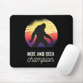 Tapis De Souris Champion de cache-cache Bigfoot - Croyant Yeti drô (Avec souris)