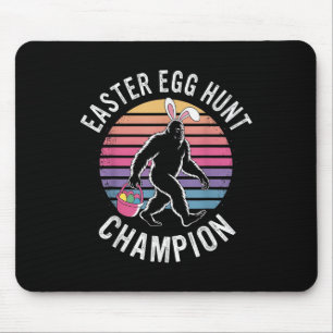 Tapis De Souris Champion de chasse aux oeufs de Pâques Funny Bigfo