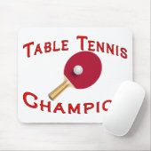 Tapis De Souris Champion de ping-pong (Avec souris)