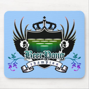 Tapis De Souris champion de pong de bière royal crest
