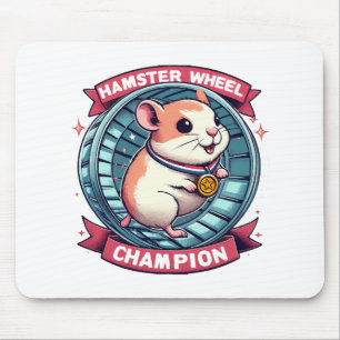 Tapis De Souris Champion de roue de hamster