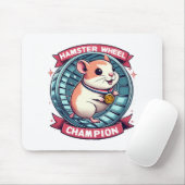Tapis De Souris Champion de roue Hamster (Avec souris)