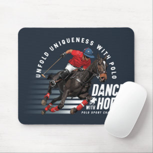 Tapis De Souris Championnat de Polo Cavalier de Danse avec Cheval