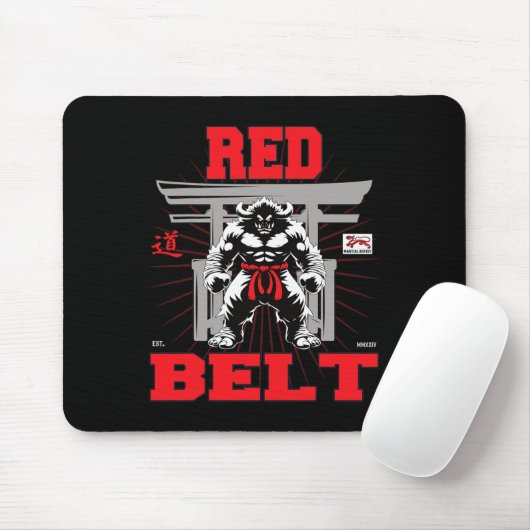 Tapis De Souris Championnat Red Belt En Vue ! (Avec souris)