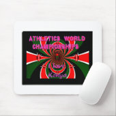 Tapis De Souris Championnats du monde d'athlétisme du Kenya : Drap (Avec souris)