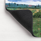 Tapis De Souris Champs de blé avec Haystaches par Vincent van Gogh (Coin)