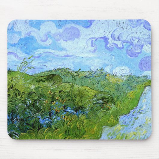 Tapis De Souris Champs de blé vert (F807) Van Gogh Fine Art (Devant)