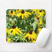Tapis De Souris Champs de Mousepad jaune (Avec souris)