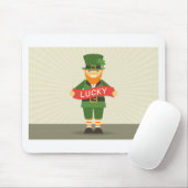 Tapis De Souris chanceux leprechaun (Avec souris)