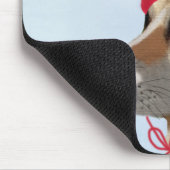 Tapis De Souris Chandail de chien en ski (Coin)