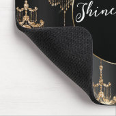 Tapis De Souris Chandeliers noirs en verre doré (Coin)