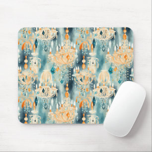 Tapis De Souris Chandeliers turquoises