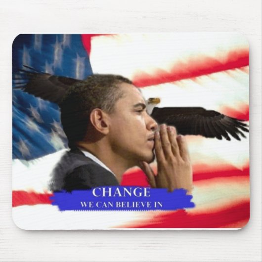 Tapis De Souris Changement d'Obama (Devant)