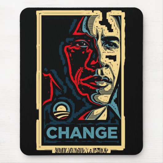 Tapis De Souris Changement d'Obama (Devant)