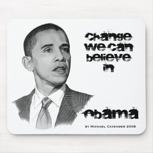 Tapis De Souris Changement Mousepad d'OBAMA (Devant)