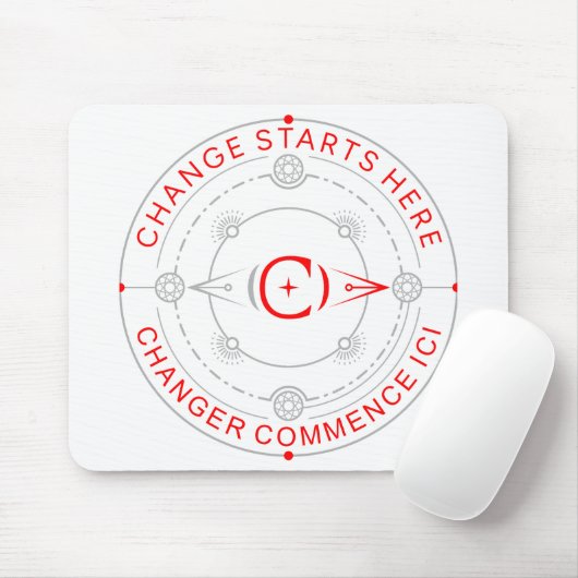 Tapis De Souris Changer Commence Ici Pad Souris (Avec souris)