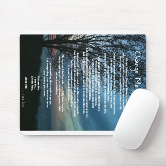 Tapis De Souris Changez-moi prière (Avec souris)