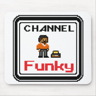 Tapis de souris Channel Funky Pixel Art