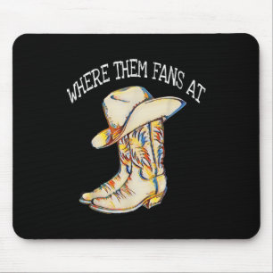 Tapis De Souris Chanson De Danse De Ligne Populaire Avec Casquette