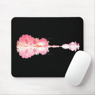 Tapis De Souris Chanson de la nature : Art guitare du paysage fore