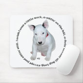 Tapis De Souris Chansons de chiot Bull Terrier (Avec souris)