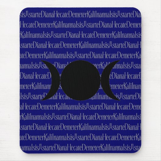 Tapis De Souris Chant de déesse (bleu-foncé) (Devant)