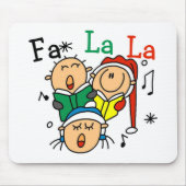 Tapis De Souris Chanter des chansons de Noël Tshirts et cadeaux (Devant)