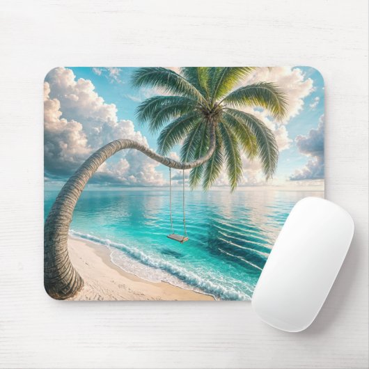 Tapis De Souris Chanteur Tropical Suspendu Du Palmier (Avec souris)