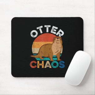Tapis De Souris Chaos de loutre pour hommes femmes amateur de lout