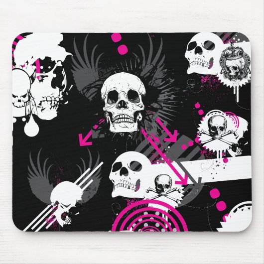 Tapis De Souris Chaos du crâne Mousepad (Devant)