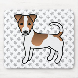 Tapis De Souris Chapeau blanc et tan lisse Jack Russell Terrier Ch