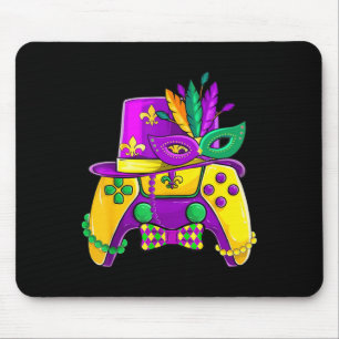 Tapis De Souris Chapeau de bouffon de manette de jeu vidéo Mardi G
