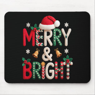 Tapis De Souris Chapeau de Noël de Santa Merry & Bright Crochet