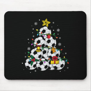 Tapis De Souris Chapeau de sapin de Noël de football Santa Xmas Sp