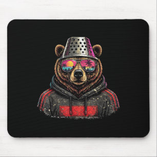 Tapis De Souris Chapeau Râpe à Fromage Ours Rétro Art Wear
