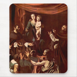 Tapis De Souris Chapelet Madonna par Caravaggio