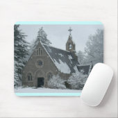 Tapis De Souris Chapelle d'hiver (Avec souris)