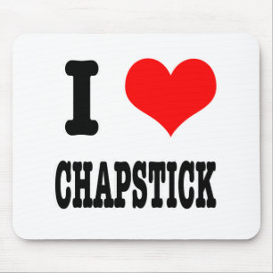 Tapis De Souris Chapstick I HEART (LOVE)