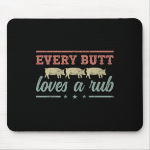 Tapis De Souris Chaque Bouton Aime Un Fumeur De Pitmaster Rub Gril