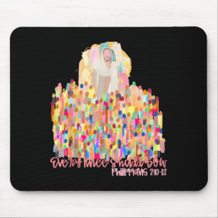 Tapis De Souris Chaque genou fléchira Verset biblique chrétien Jés