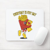 Tapis De Souris Chaque Jour Est Le Jour Des Frites (Avec souris)