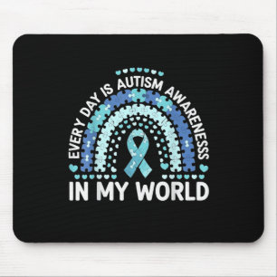 Tapis De Souris Chaque Jour Est Sensibilisation sur l'autisme Dans