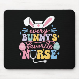 Tapis De Souris Chaque Lapin's Infirmière Préférée Mignon Lapin de